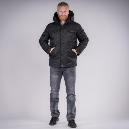 Thor Steinar Herren Winterjacke Skanden - schwarz