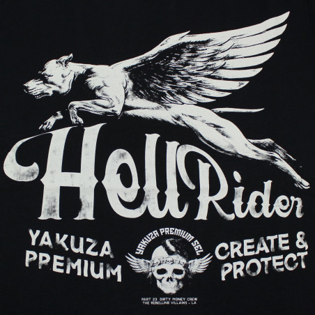 Yakuza prémium férfi póló - fekete