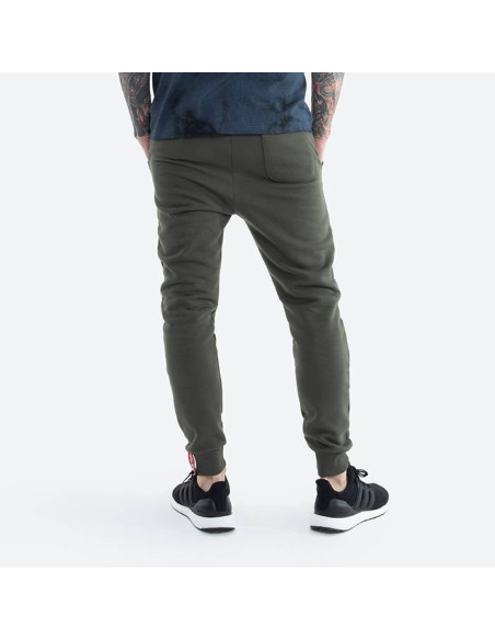 Alpha Industries Pánske Tepláky Basic Jogger SL - olivová