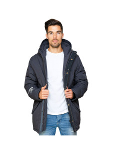 Goodness Industries Pánska Bunda - Dark Grey
